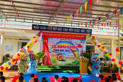 Ngày 5-9 Trường Mầm Non Hoa Mai tổ chức Lễ Khai giảng năm học 2023-2024